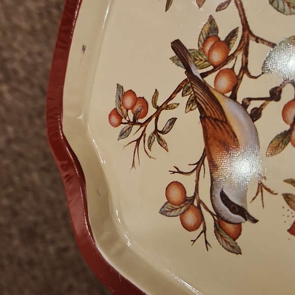 3 Small Vintage Decorative Snack Tin Trays - Picture 10 of 10